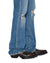 MENS  BRONKO TEXAS BLUE STUDDED BOOTCUT DENIM JEANS