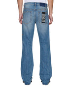 MENS BRONKO TEXAS BLUE STUDDED DENIM JEANS