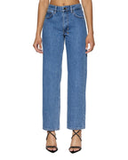 Womens Brooklyn Heritage Straight Denim Jeans - Denim