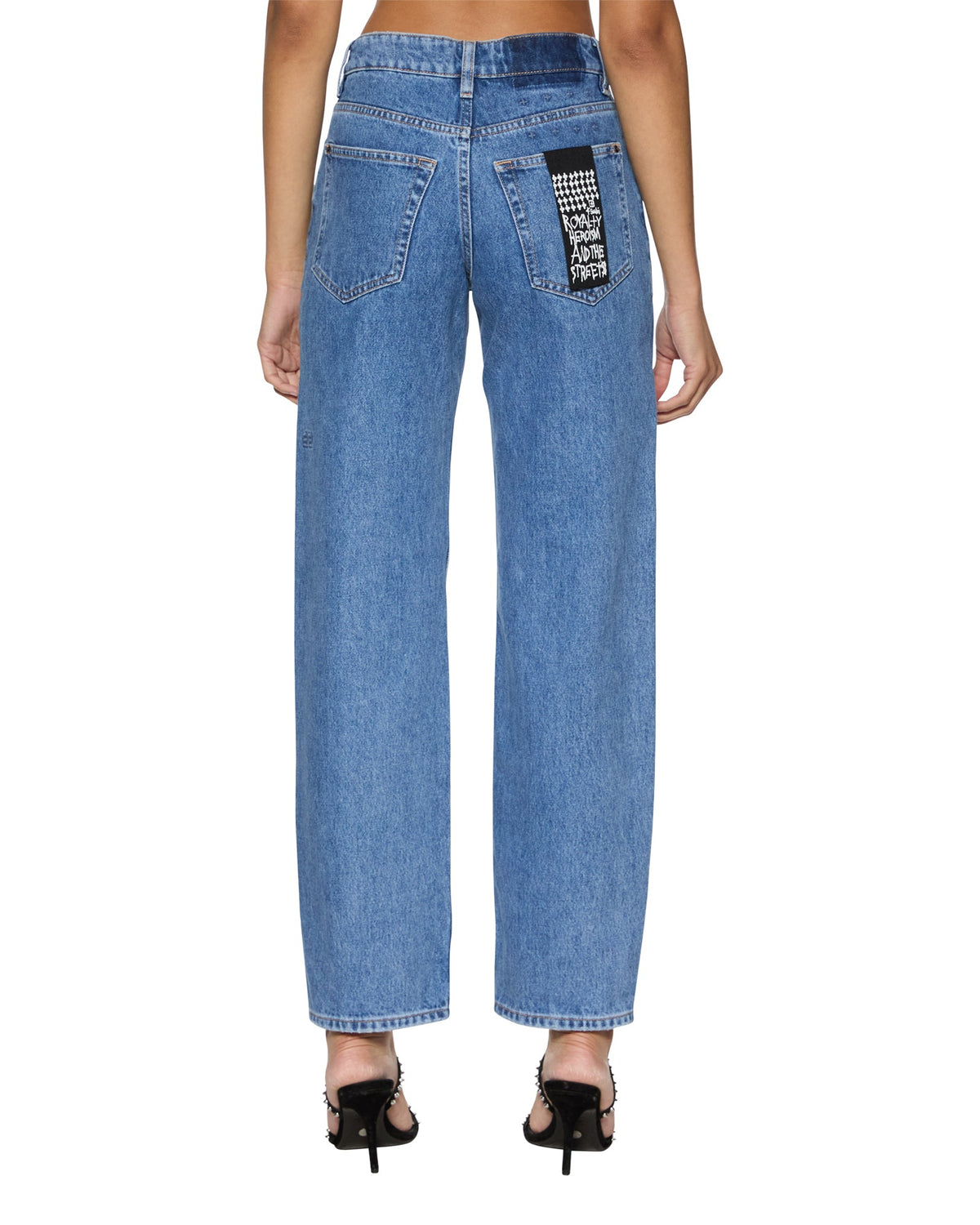 Womens Brooklyn Heritage Straight Denim Jeans - Denim