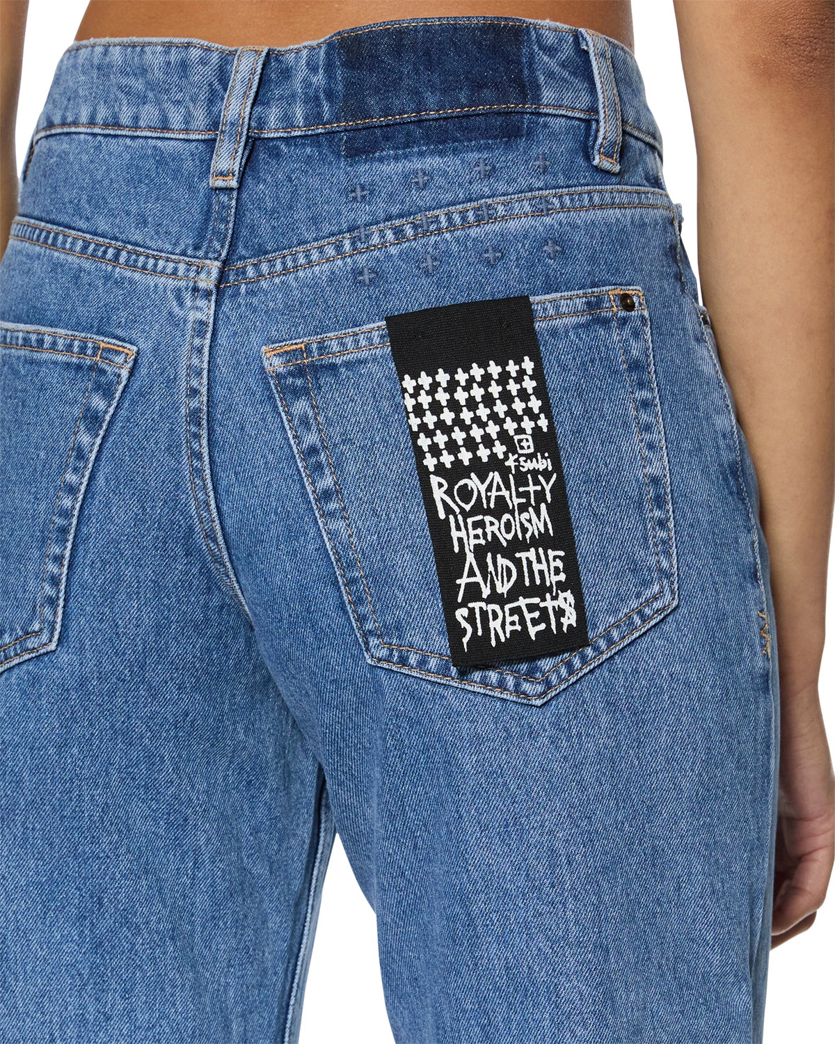 Womens Brooklyn Heritage Straight Denim Jeans - Denim