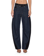 WOMENS BARREL JEAN VIXEN SPLICED DENIM JEANS