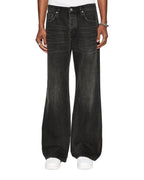 MENS BRONKO EMBLEM BLACK DENIM JEANS