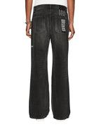 MENS BRONKO EMBLEM BLACK DENIM JEANS