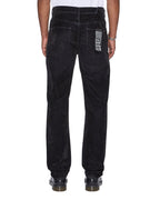Mens Chitch Black Blur Slim Denim Jeans - Black