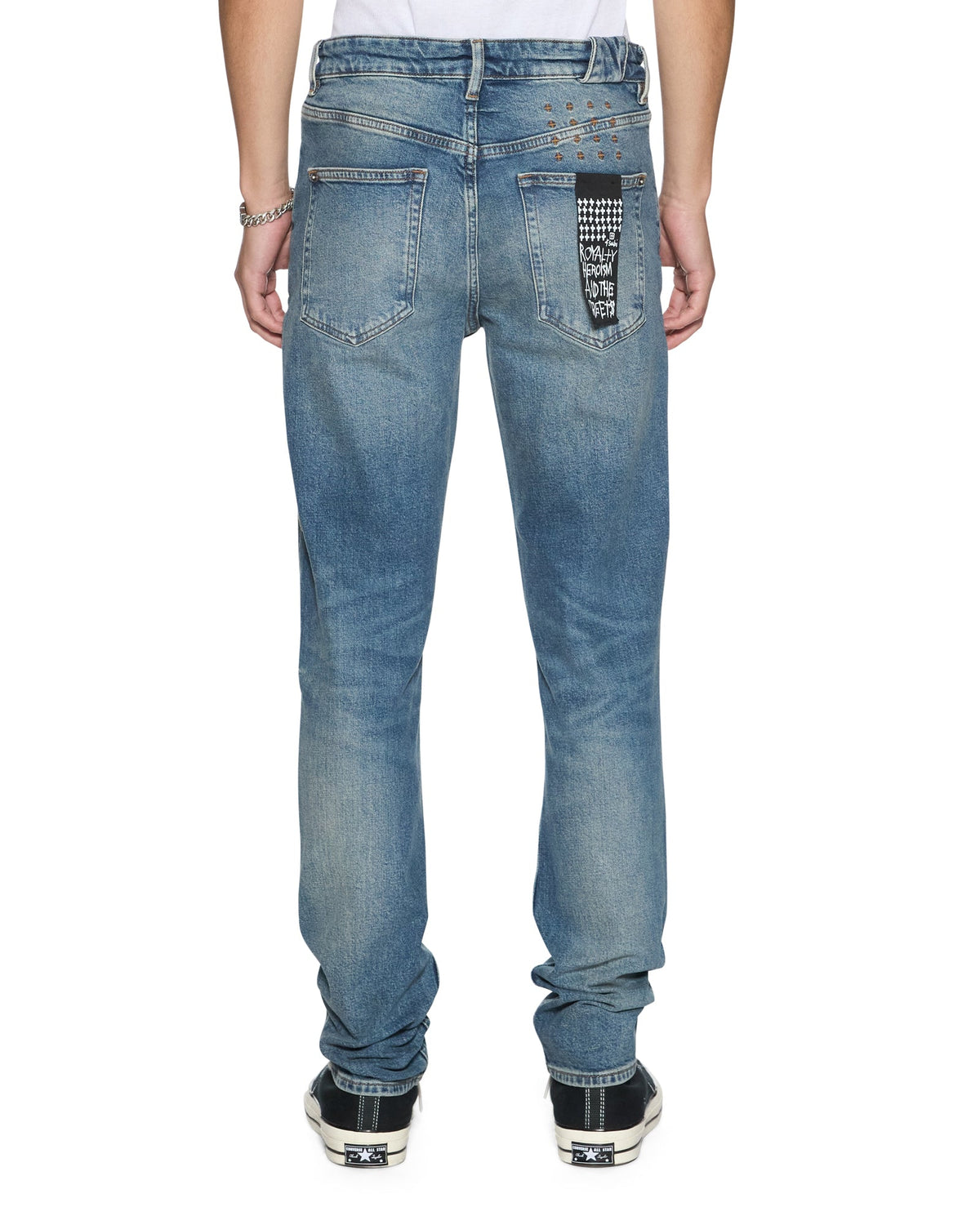 MENS CHITCH HENDRIX BLUE REPAIR DENIM JEANS