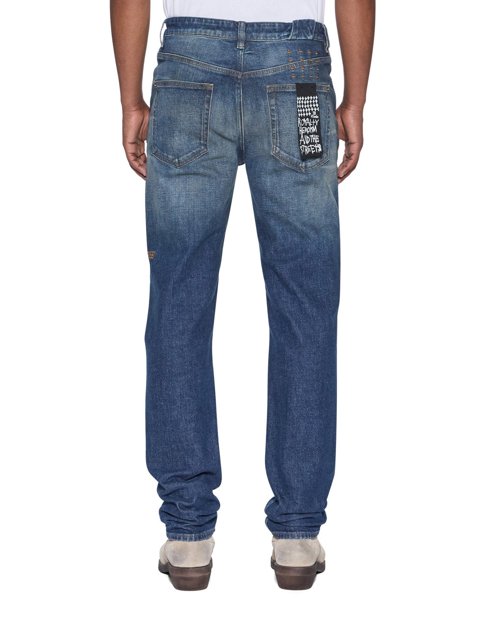 Mens Chitch K-dip Blue Sott Slim Denim Jeans - Denim