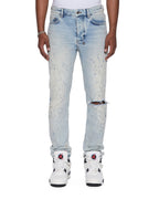 Mens Chitch Kristal Painted Slim Denim Jeans - Denim