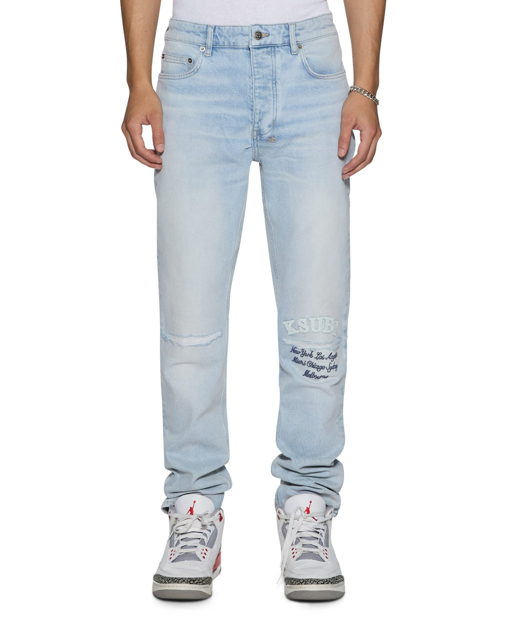 MENS CHITCH KSTELLAR EFFECT DENIM JEANS