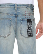 MENS CHITCH SCATTER BLUE DENIM JEANS