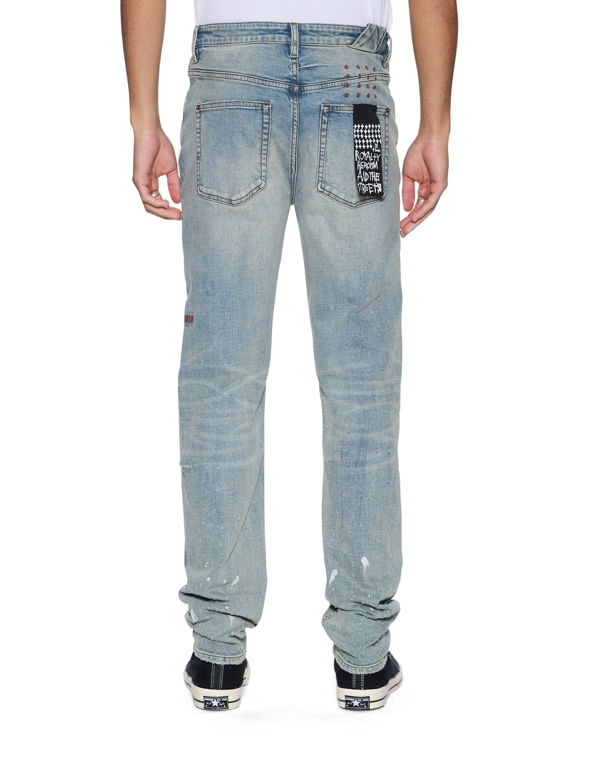 MENS CHITCH SCATTER BLUE DENIM JEANS