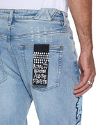 MENS CHITCH STRIKER PATCHED DENIM JEANS