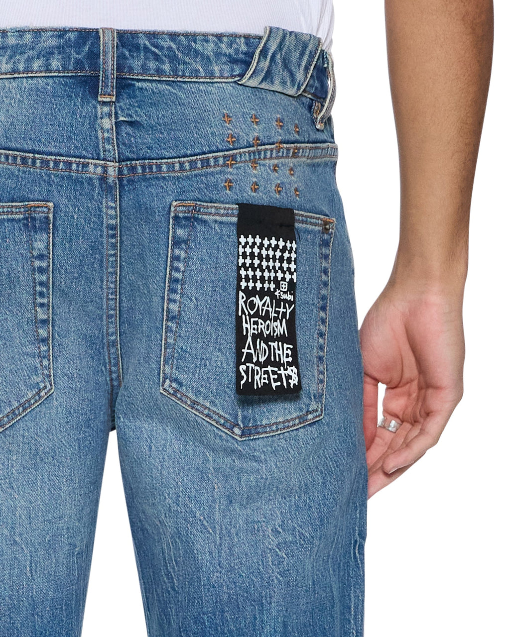MENS CHITCH TEXAS BLUE DENIM JEANS