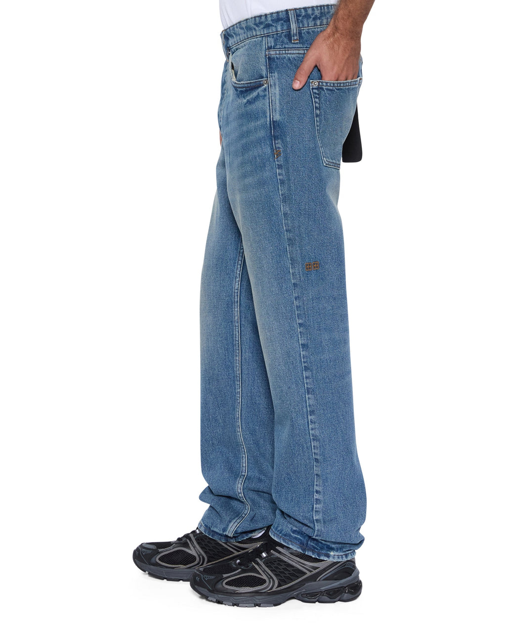 MENS HAZLOW ROADHOUSE REPAIR DENIM JEANS