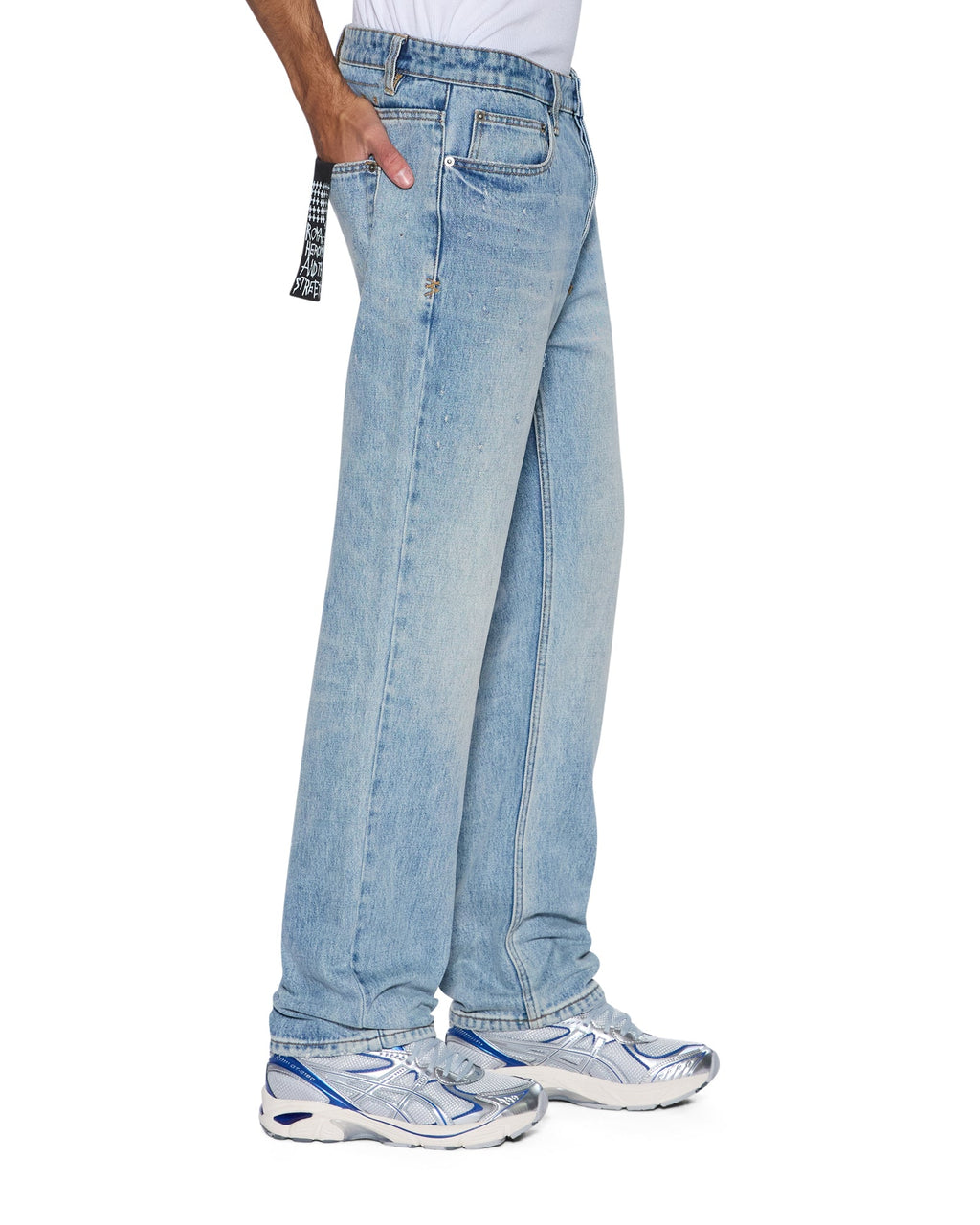 MENS HAZLOW SCATTER BLUE DENIM JEANS