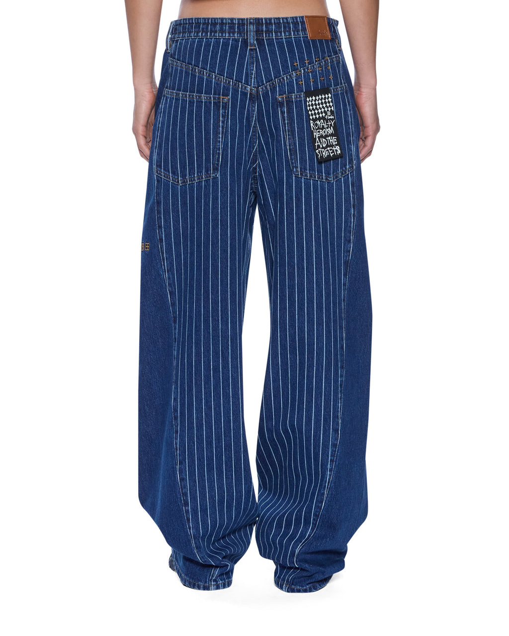 WOMENS KSUPER MAYFAIR BLUE SPLICED DENIM JEANS
