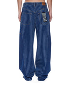 WOMENS KSUPER MAYFAIR BLUE SPLICED DENIM JEANS