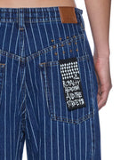 WOMENS KSUPER MAYFAIR BLUE SPLICED DENIM JEANS
