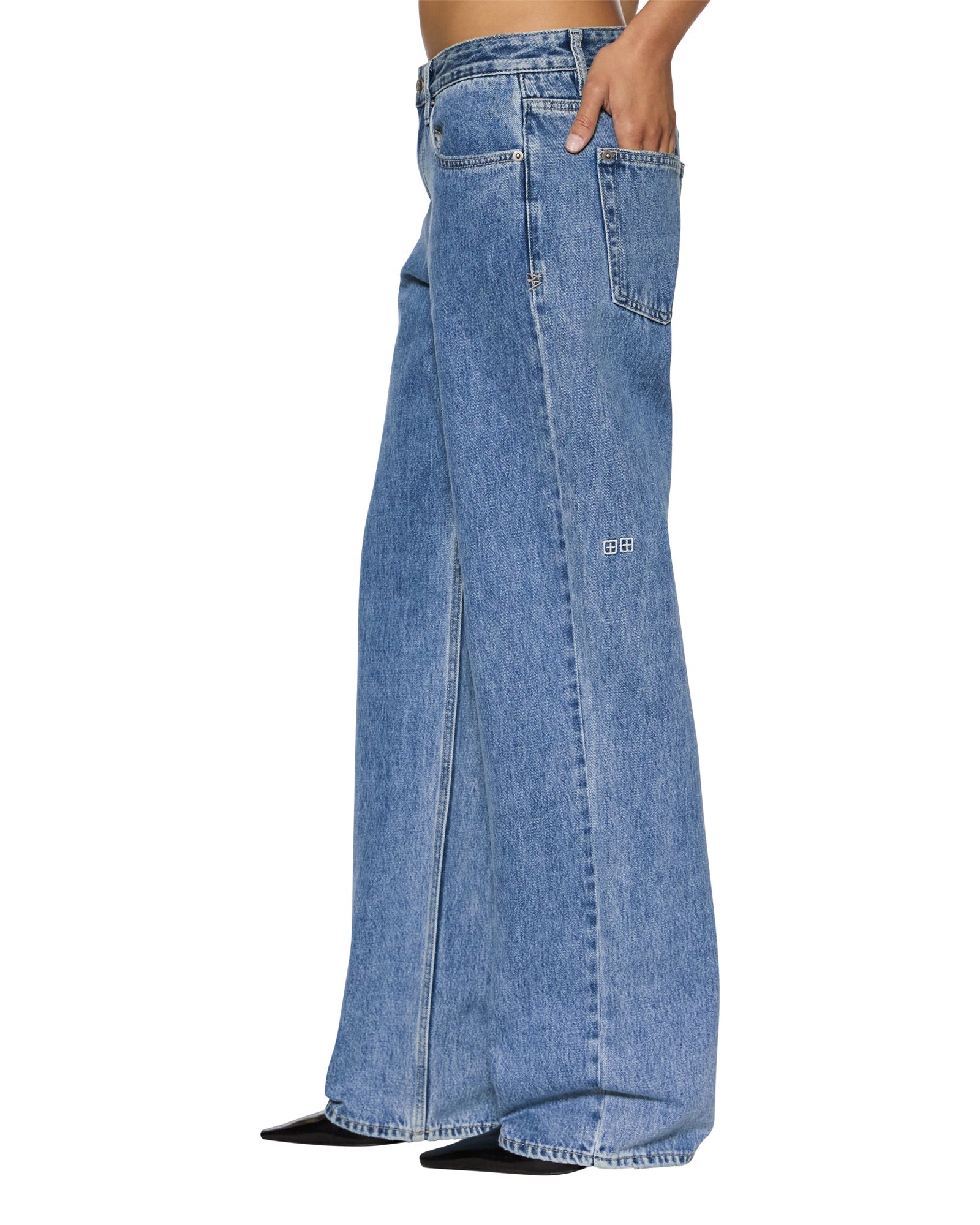 Womens Low Rider Heritage Baggy Denim Jeans | Ksubi ++