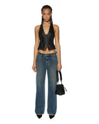 Womens Low Rider Sandstorm Baggy Denim Jeans - Denim