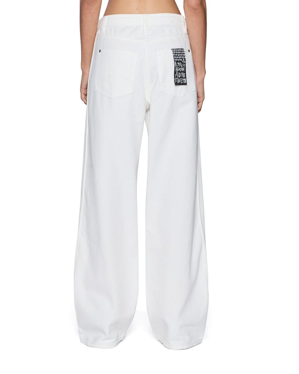 WOMENS LOW RIDER TRAK BLANC DENIM JEANS
