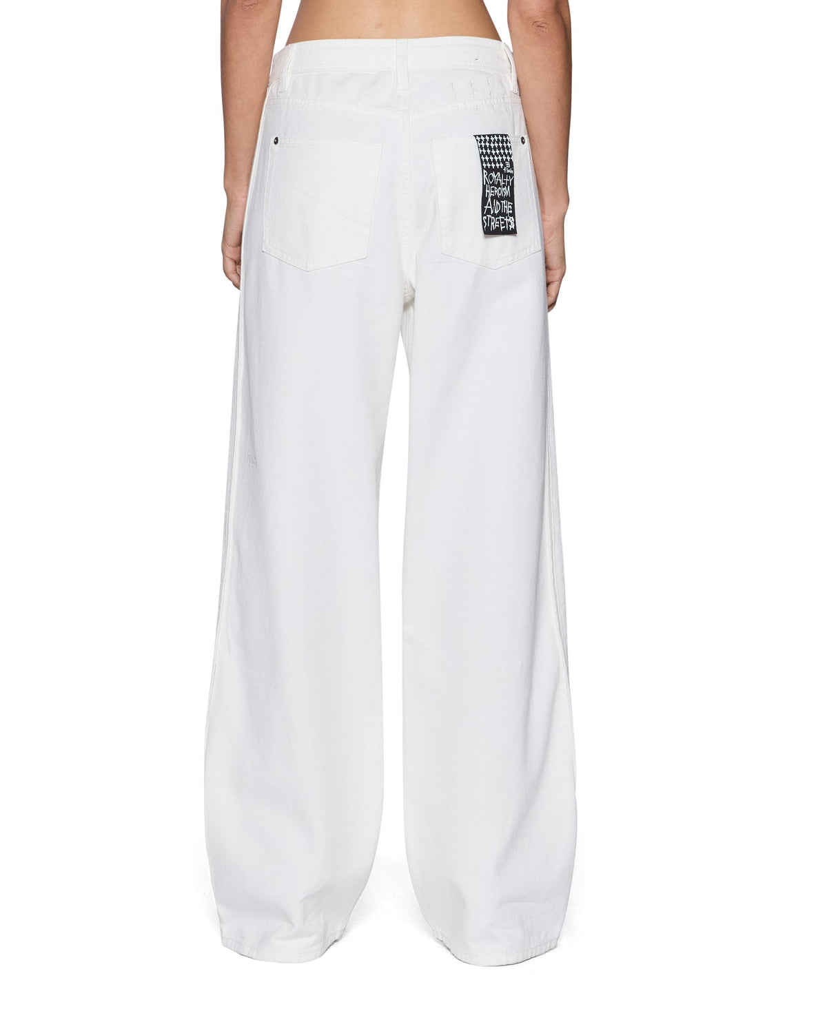 WOMENS LOW RIDER TRAK BLANC DENIM JEANS
