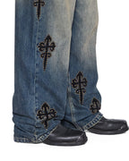 Mens Maxx Reup Blue Kaliba Relaxed Denim Jeans - Denim