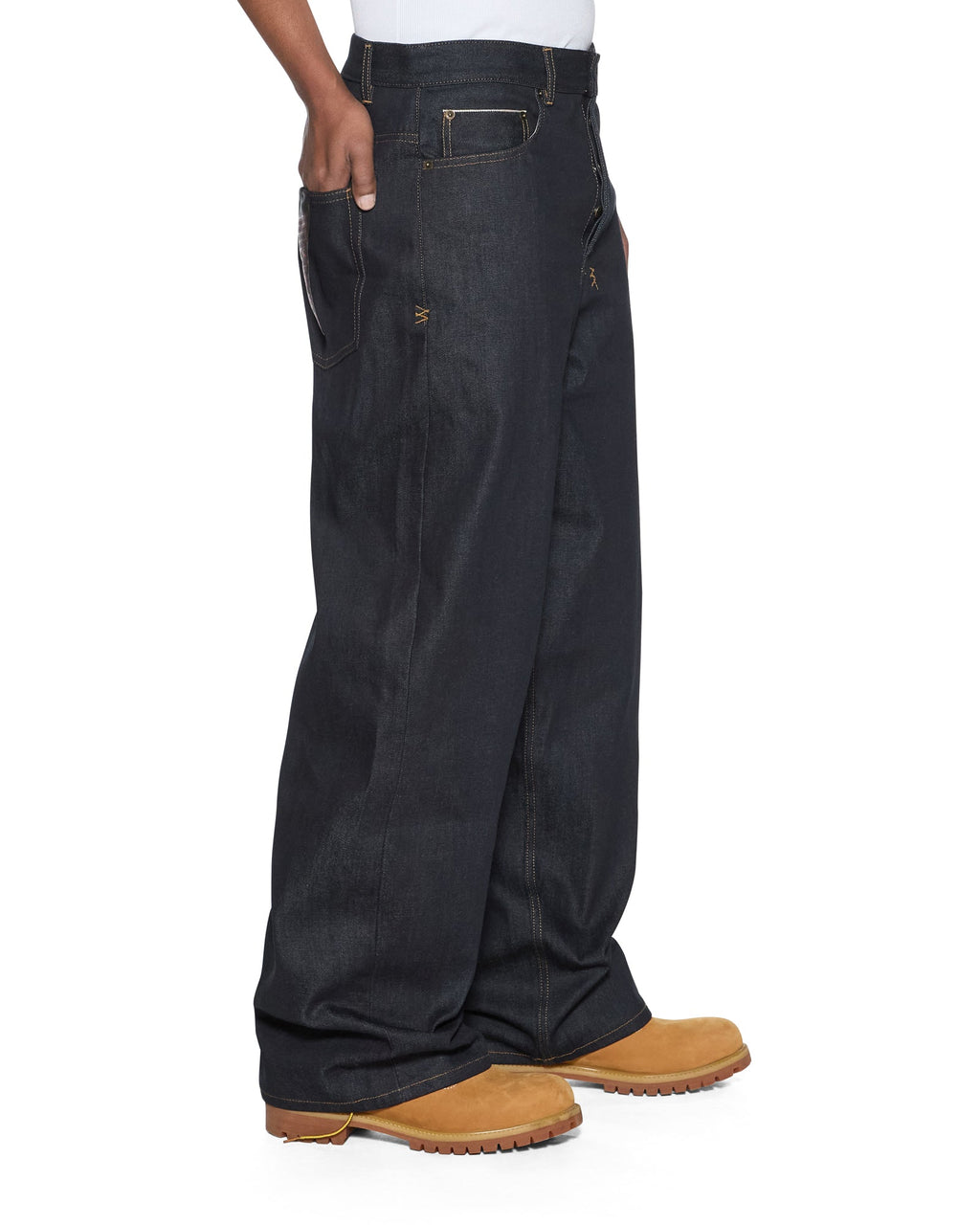 MENS MAXX SELVEDGE RAW BLUE DENIM JEANS