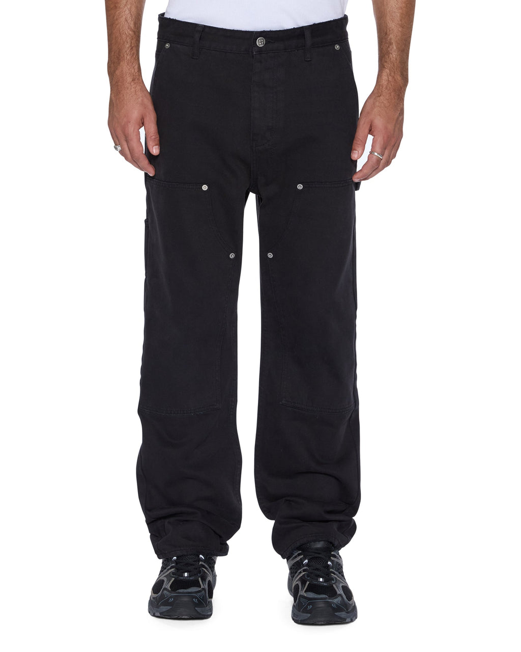 MENS OPERATOR PANT JASPER BLACK DENIM JEANS