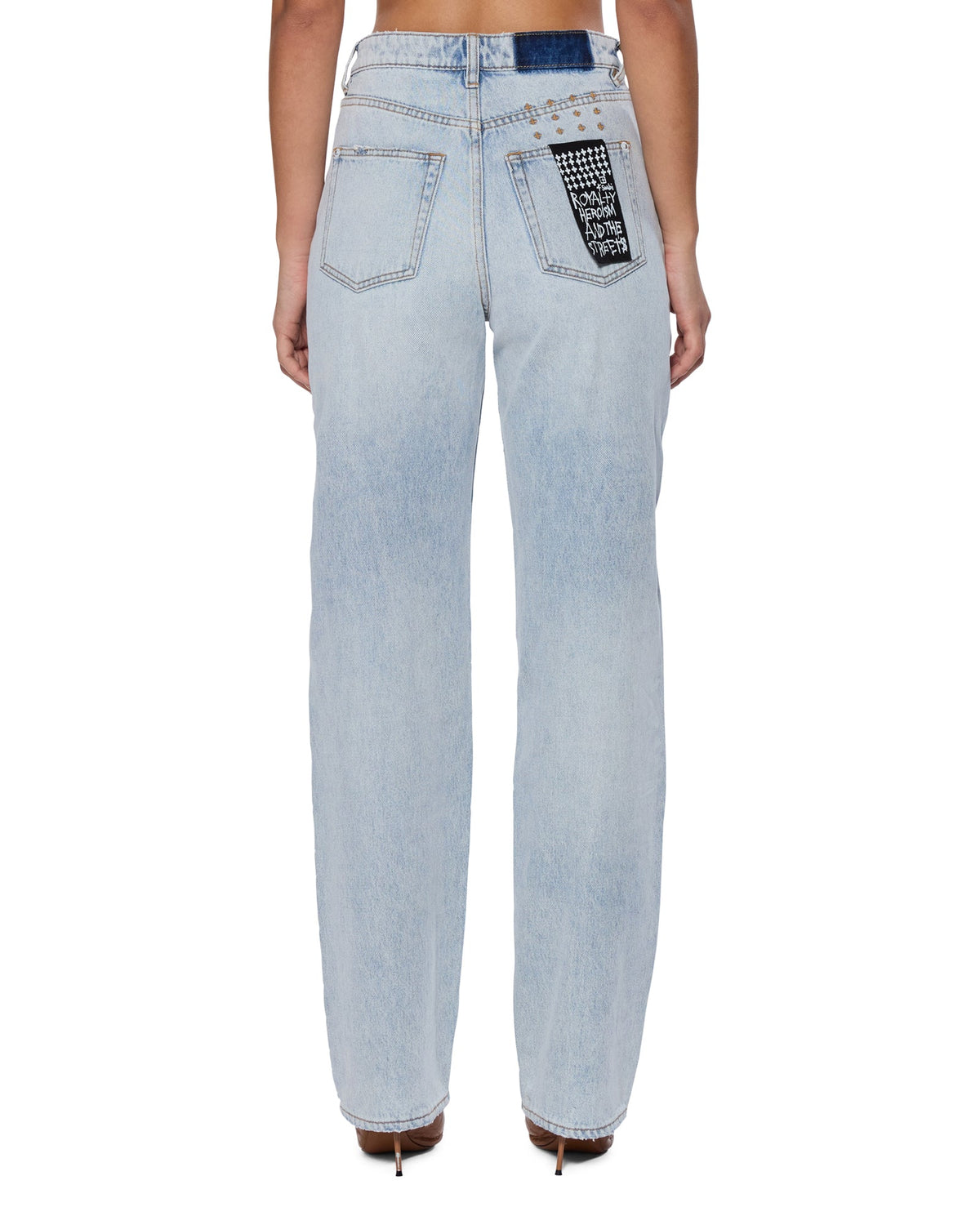 Womens Playback Statik Straight Denim Jeans - Denim