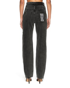 Womens Playback Rework Shadow Straight Denim Jeans - Black