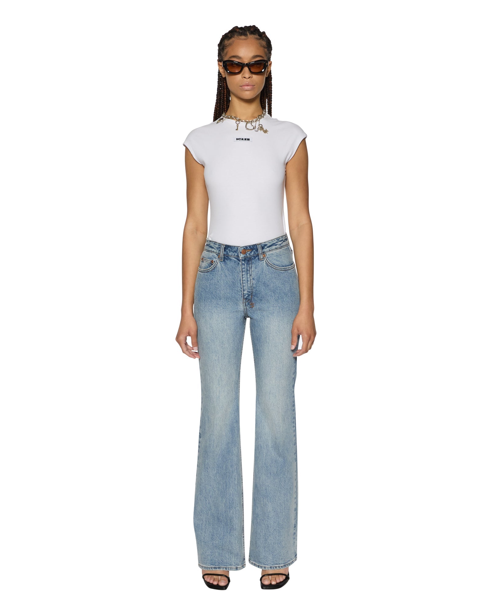 WOMENS SOHO LIFETIME FLARE DENIM JEANS