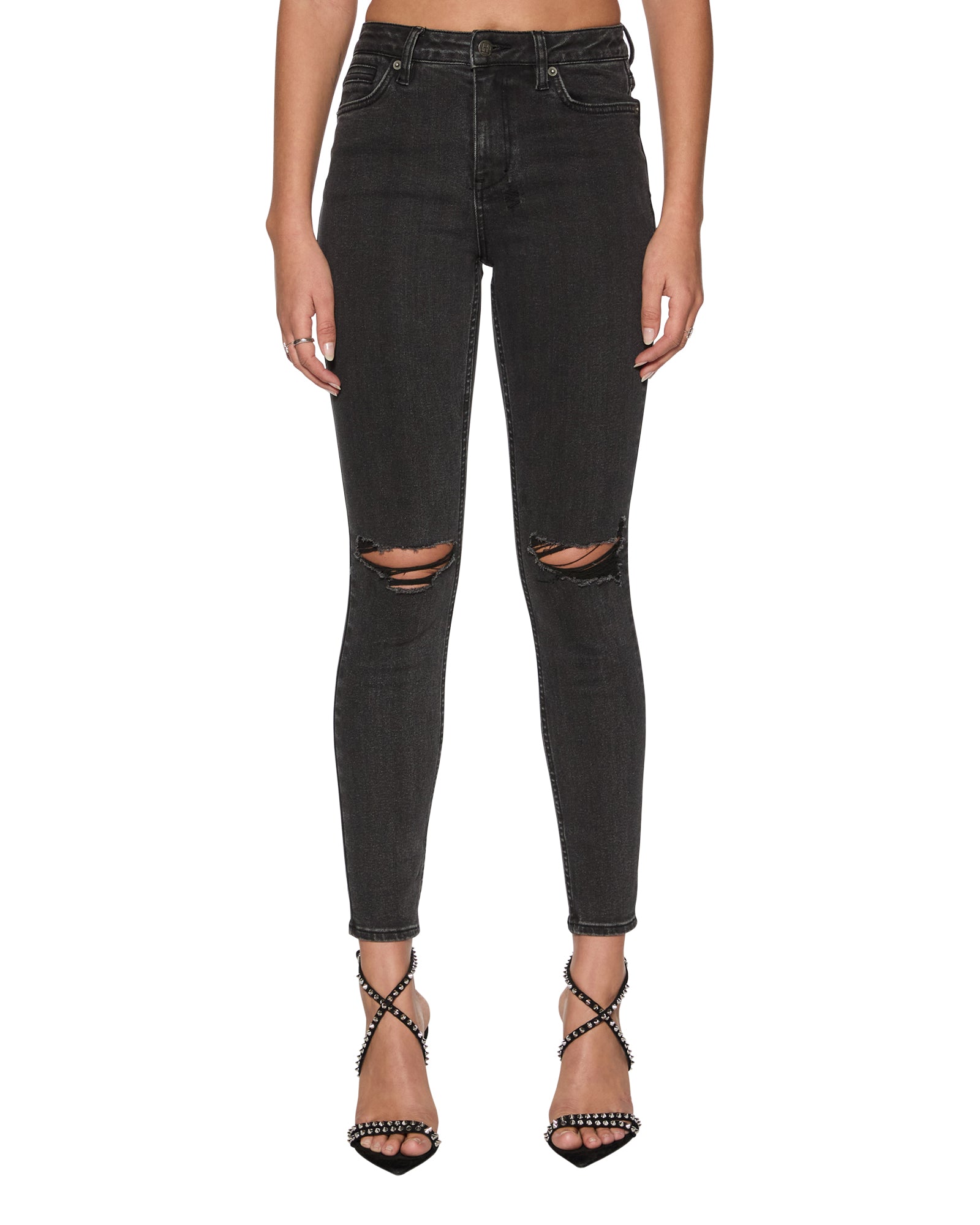 WOMENS  SPRAY ON XTRA HELL CAT SKINNY DENIM JEANS
