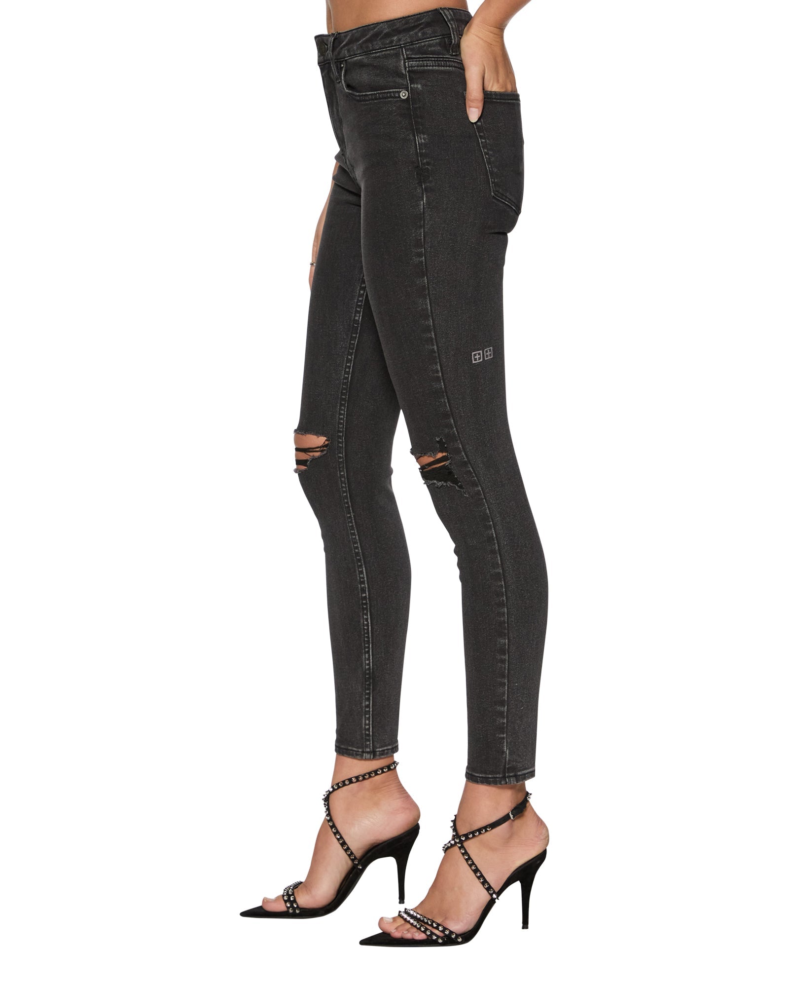 WOMENS  SPRAY ON XTRA HELL CAT SKINNY DENIM JEANS