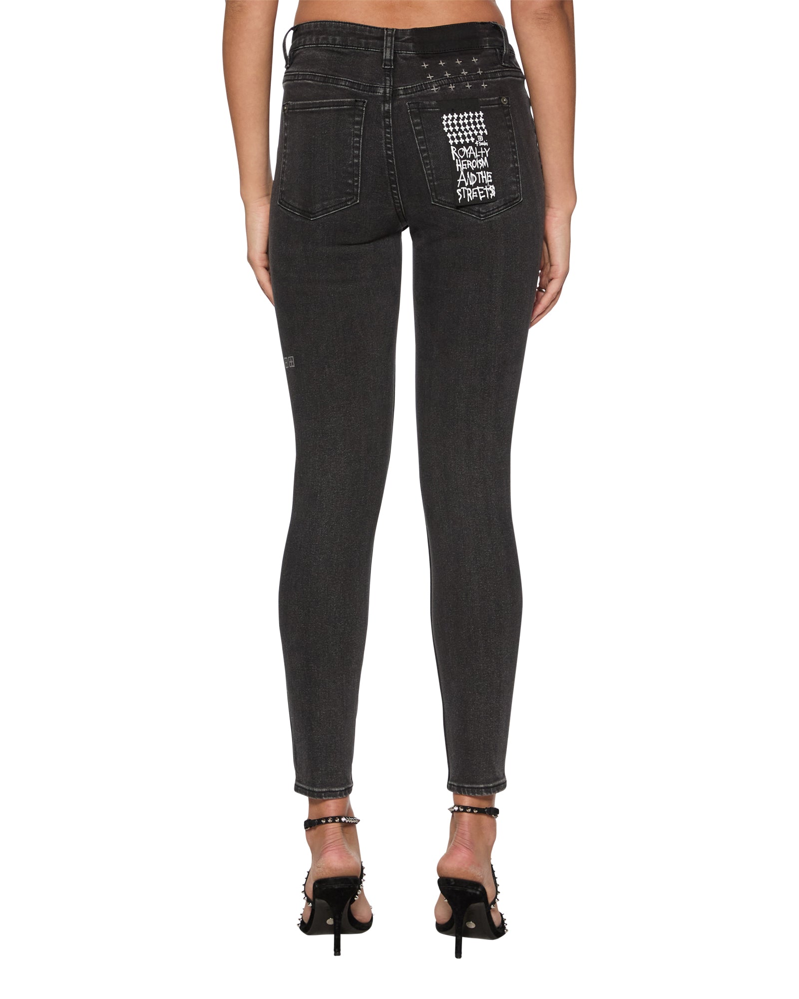 WOMENS  SPRAY ON XTRA HELL CAT SKINNY DENIM JEANS