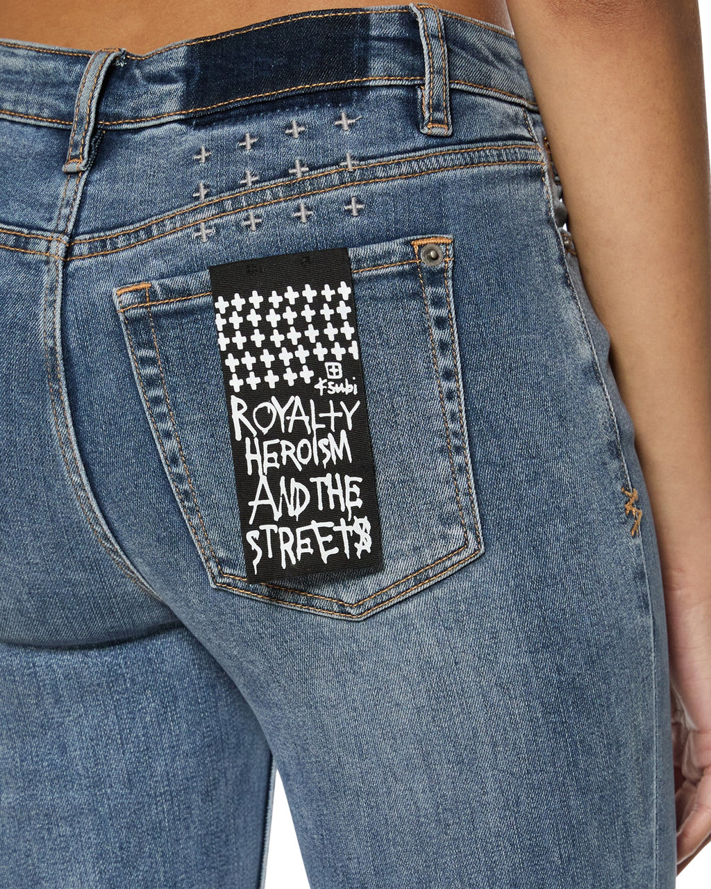WOMENS SPRAY ON TRUE VINTAGE DENIM JEANS