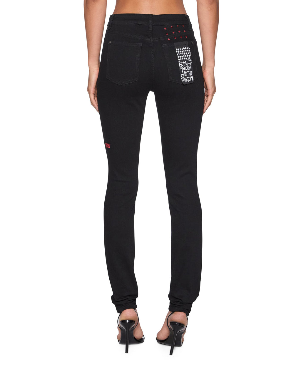 WOMENS SPRAY ON XTRA NIGHTFALL DENIM JEANS