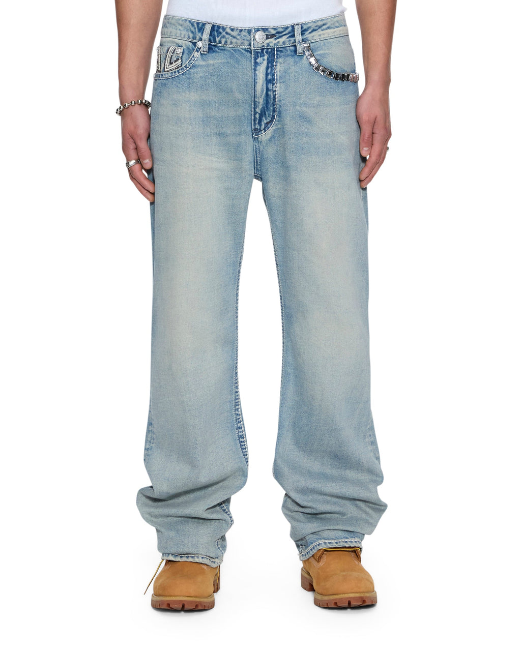 MENS KSUBI X ALICE HOLLYWOOD TORO PUNK DENIM JEANS