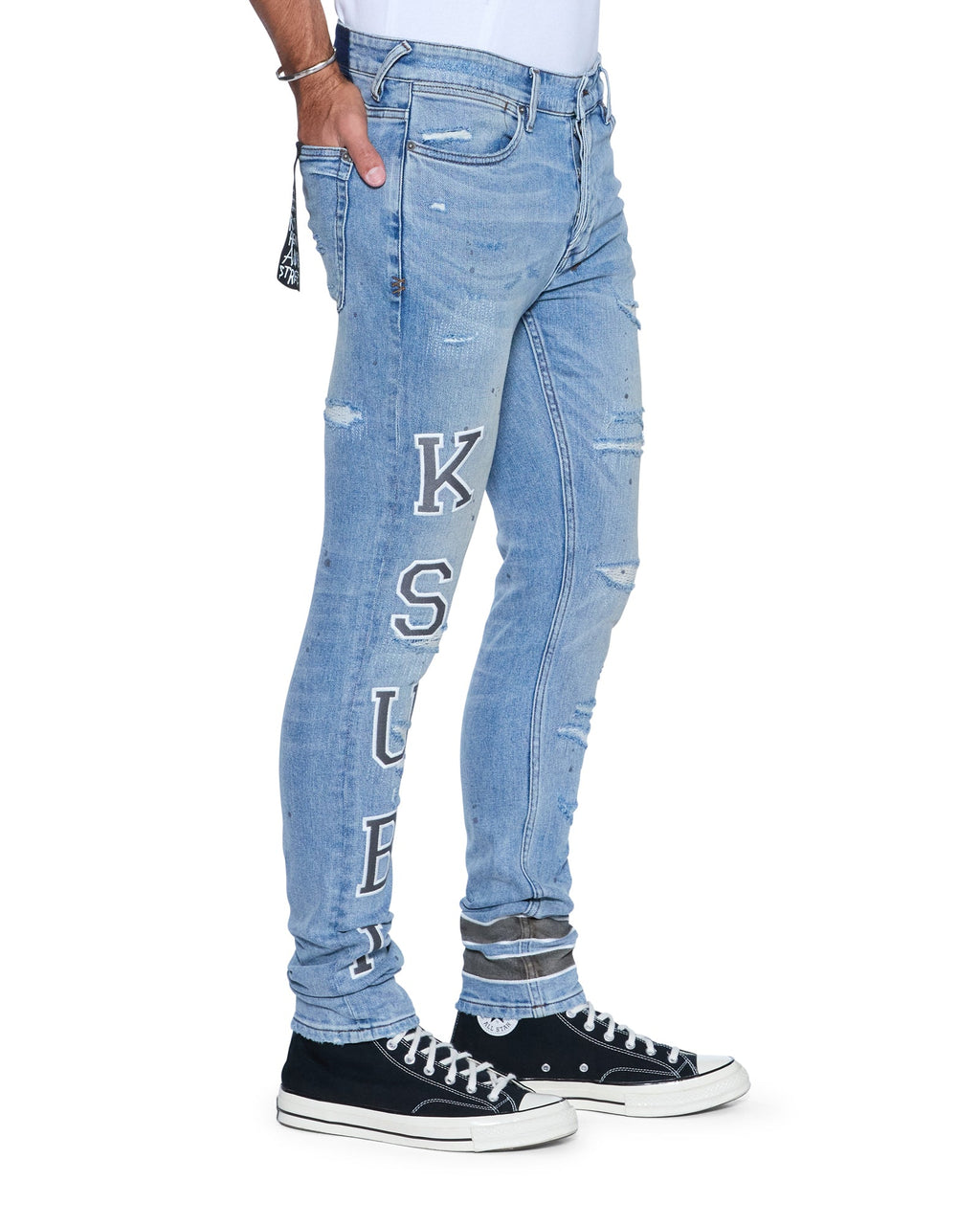 MENS VAN WINKLE ANTIKE 1999 REPAIR DENIM JEANS