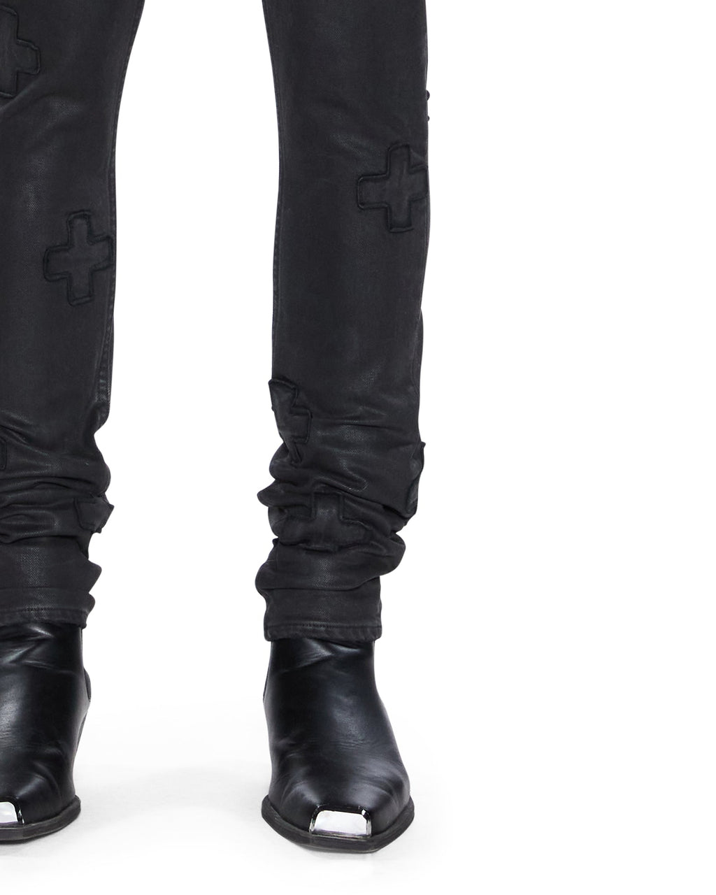 Mens Van Winkle Backstage Black Kraftwerk Skinny Denim Jeans - Black