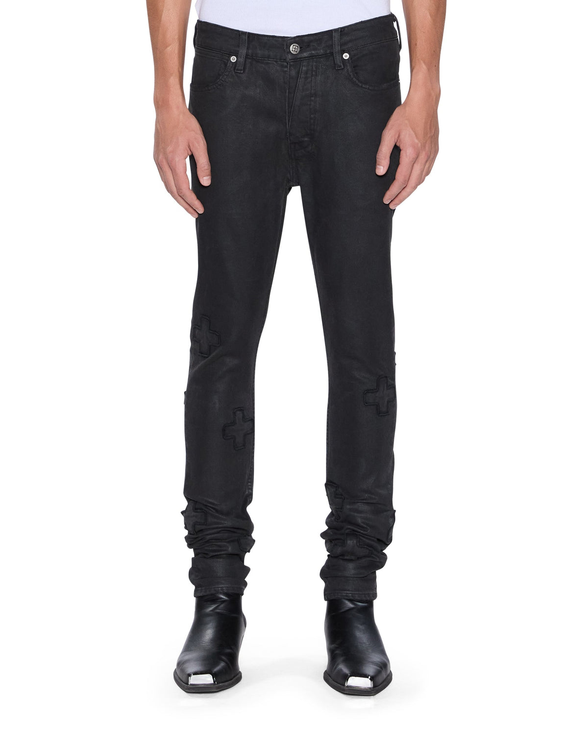 Mens Van Winkle Backstage Black Kraftwerk Skinny Denim Jeans - Black
