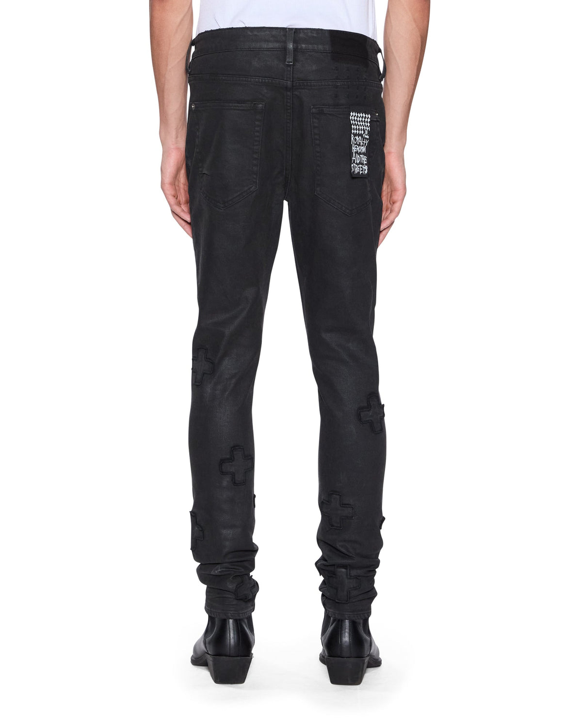 Mens Van Winkle Backstage Black Kraftwerk Skinny Denim Jeans - Black