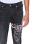 MENS  VAN WINKLE BLAKK METAL SKINNY DENIM JEANS