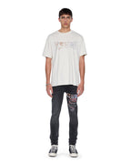 Mens Van Winkle Blakk Metal Skinny Denim Jeans - Black