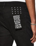 MENS VAN WINKLE BLACK REBEL DENIM JEANS