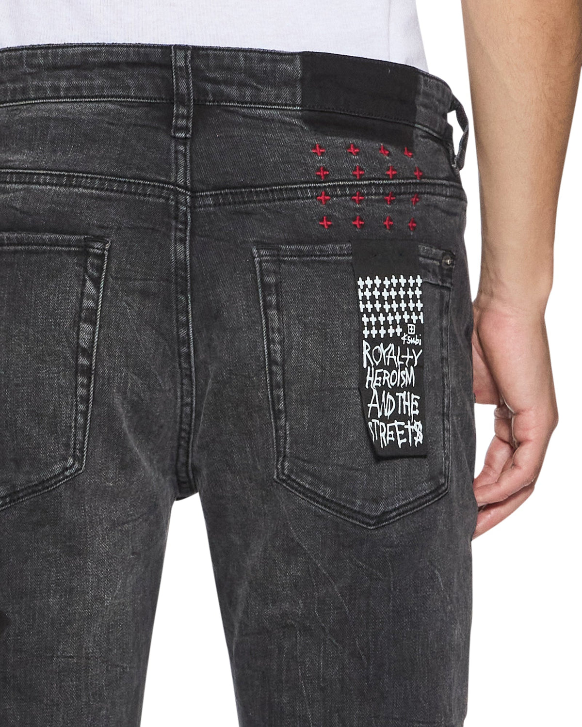 MENS VAN WINKLE BLAKK METAL PAISE DENIM JEANS