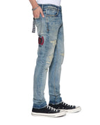 MENS VAN WINKLE BLEU MONDAY REPAIR DENIM JEANS