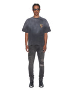 Mens Van Winkle Graphite Racer Skinny Denim Jeans - Grey