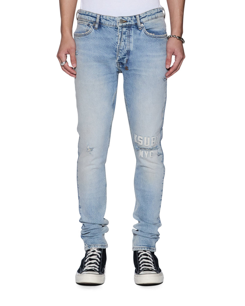 MENS VAN WINKLE KASPER BLUE DENIM JEANS