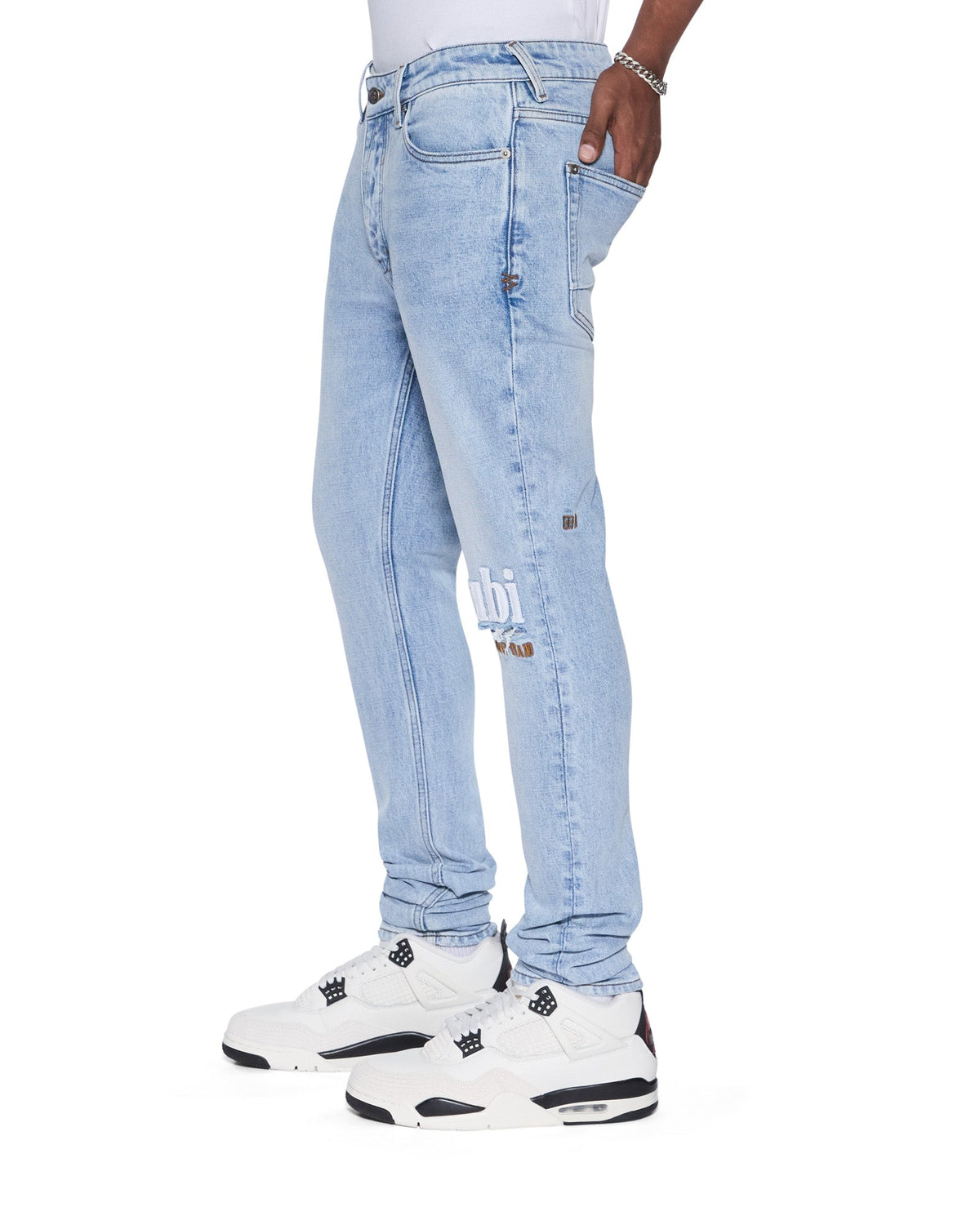 Mens Van Winkle Kristal Worldwide Skinny Denim Jeans - Denim